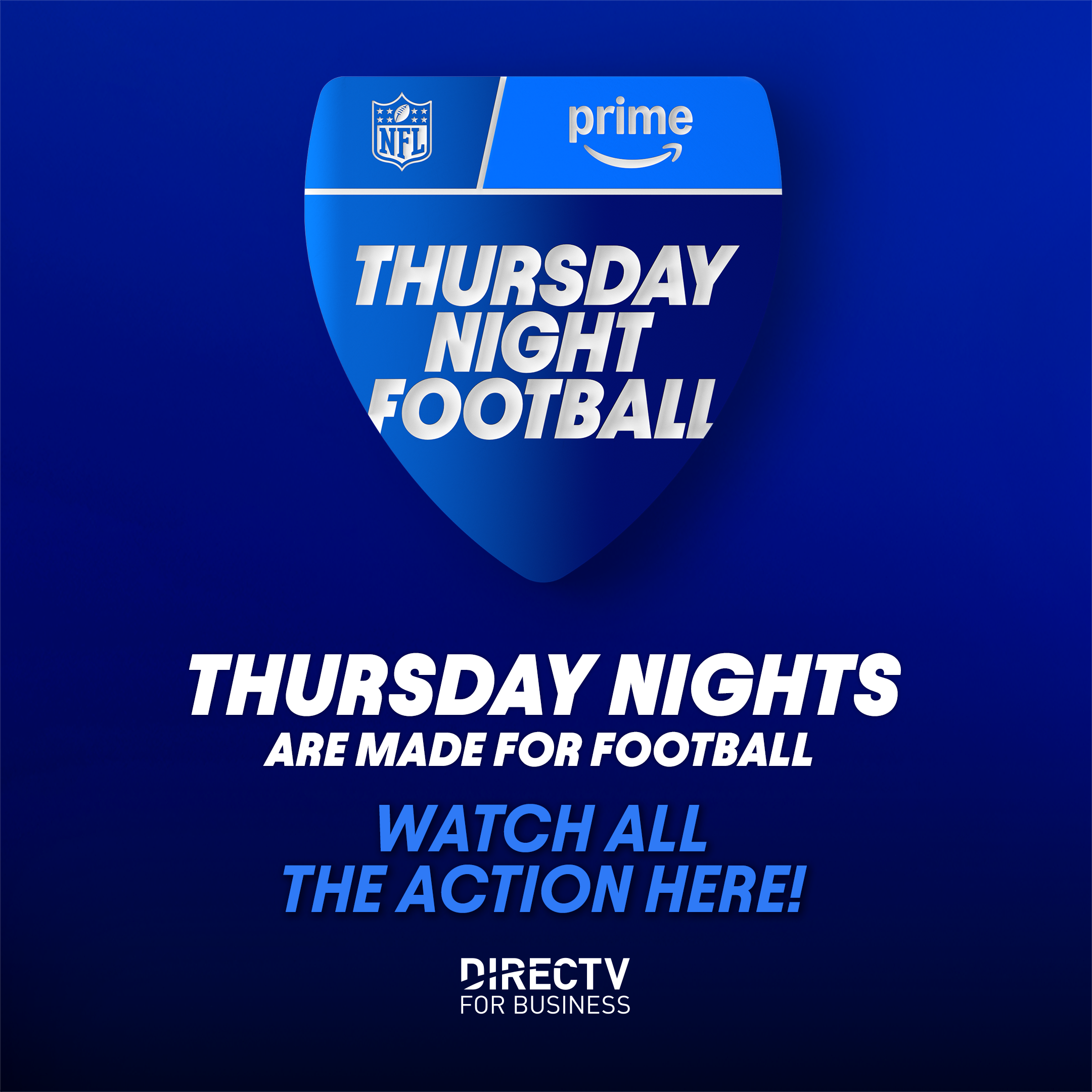 Official DIRECTV for Business Thursday Night Football square banner