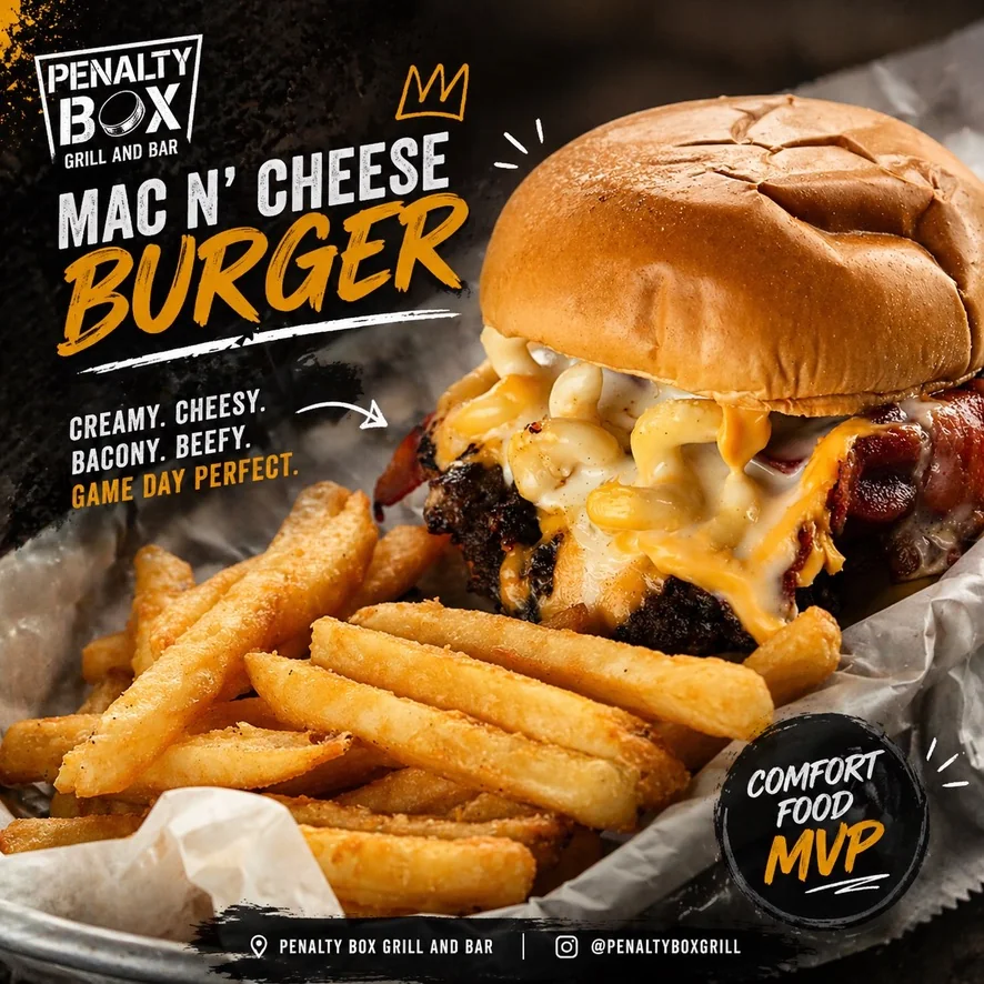 Mac N' Cheese Burger — Comfort Food MVP
