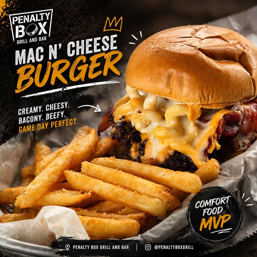 Mac N' Cheese Burger — Comfort Food MVP