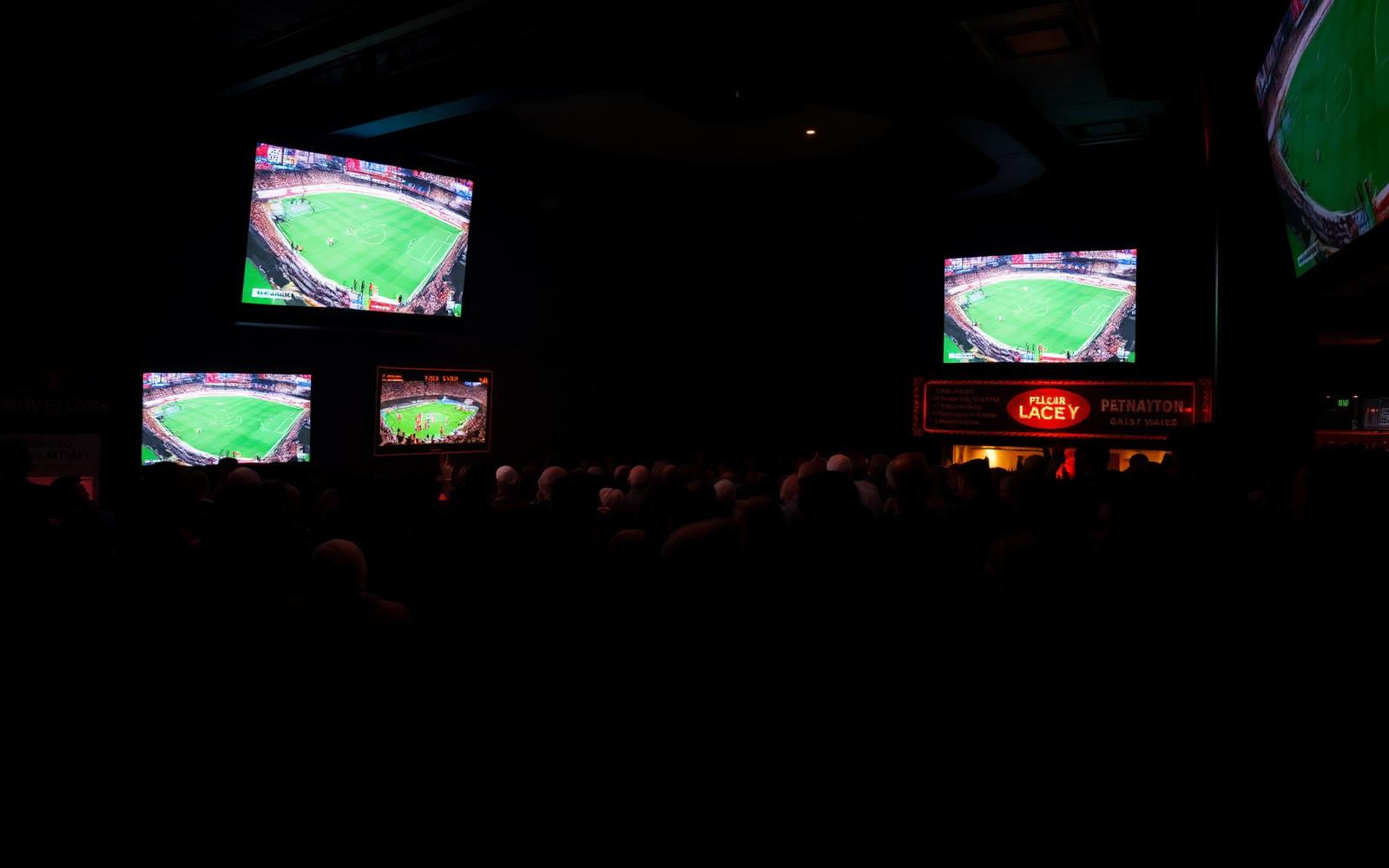 Game night crowd watching sports at The Penalty Box Bar & Grill in East Alton